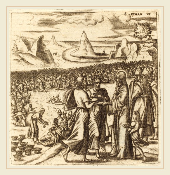 Léonard Gaultier, French (1561-1641), The Miracle of the Loaves and the Fishes, probably c.