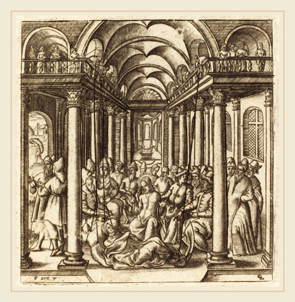 Léonard Gaultier, French (1561-1641), Christ Heals the Paralyzed Man, probably c. 1576-1580,