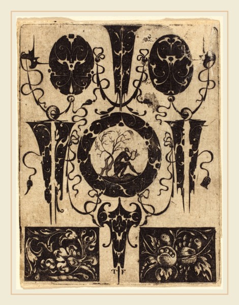 Master T.F., French (active probably 16th century), Ornament, engraving