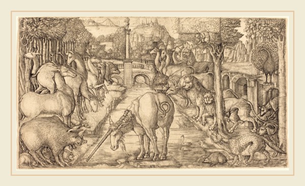 Jean Duvet, French (1485-c. 1570), The Unicorn Purifies the Water with Its Horn, probably c.
