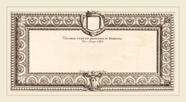 Attributed to FranÃ§ois Collignon, French (c. 1609-1657), Title Page for Callot's "Various Italian