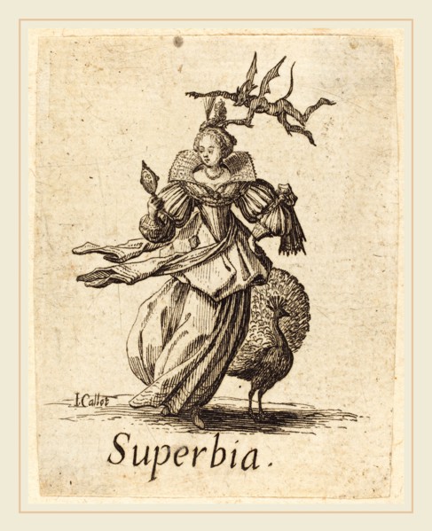 Jacques Callot, French (1592-1635), Pride (Vanity), probably after 1621, etching and engraving