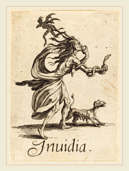 Jacques Callot, French (1592-1635), Envy, probably after 1621, etching and engraving