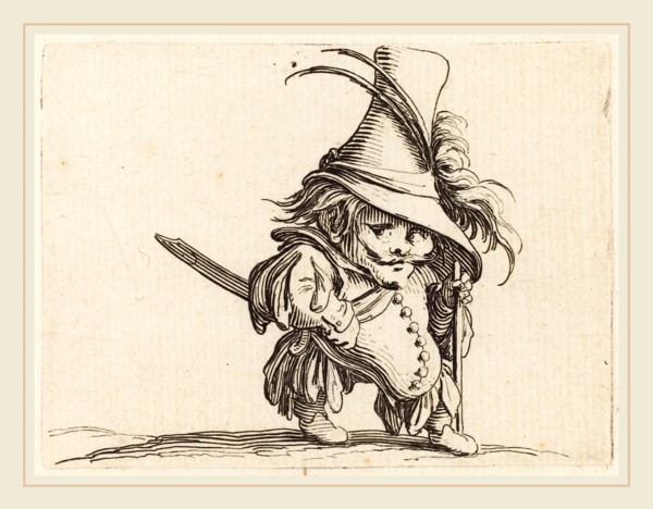 Jacques Callot, French (1592-1635), The Potbellied Man with the Tall Hat, c. 1622, etching and