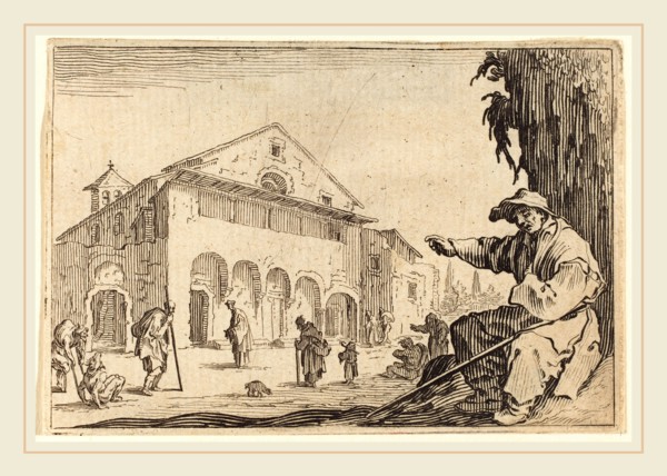 Jacques Callot, French (1592-1635), Almshouse, c. 1622, etching