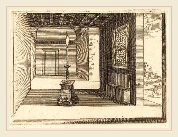 Jacques Callot, French (1592-1635), Candle Stick, 1628, etching