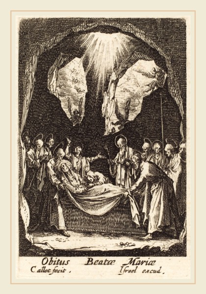 Jacques Callot, French (1592-1635), The Burial of the Virgin, in or after 1630, etching