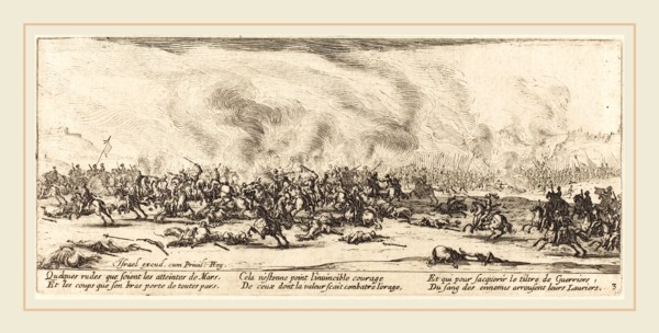 Jacques Callot, French (1592-1635), The Battle, c. 1633, etching