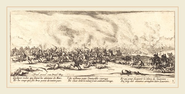 Jacques Callot, French (1592-1635), The Battle, c. 1633, etching