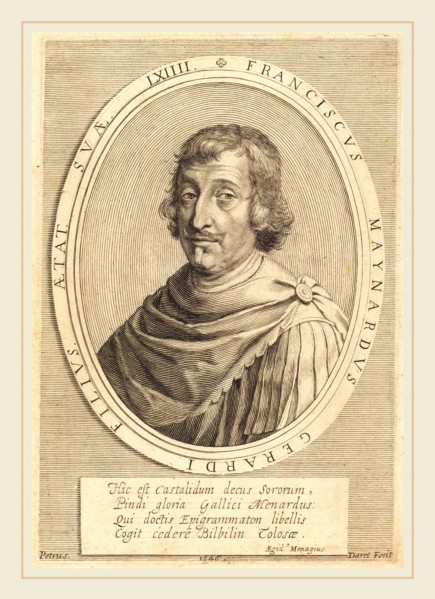 Pierre Daret de Cazeneuve, French (1604-1678), Francois Maynard, 1646, engraving and etching on