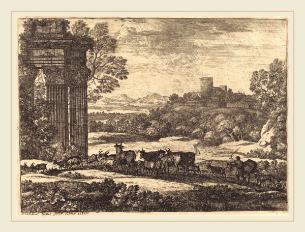 Claude Lorrain, French (1604-1605-1682), The Herd Returning in Stormy Weather (Le troupeau en