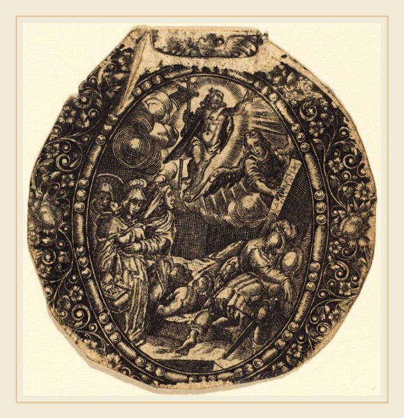 Antoine Jacquard, French (died 1652), The Resurrection, engraving