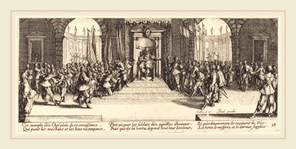 Jacques Callot, French (1592-1635), Distribution of Rewards, c. 1633, etching