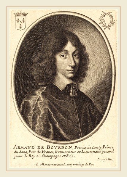 Balthasar Moncornet after Luggert van Anse, French (c. 1600-1668), Armand de Bourbon, engraving on