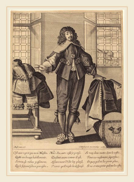 Abraham Bosse, French (1602-1676), The Valet, engraving in black on laid paper