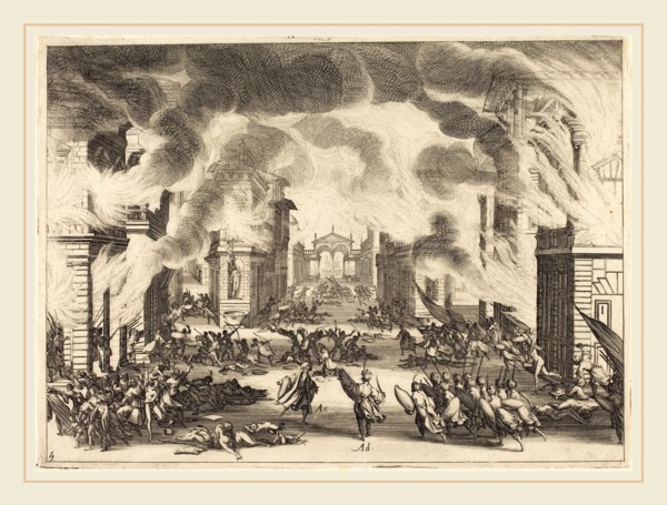 Jacques Callot, French (1592-1635), Solimano, Act V, 1620, etching and engraving
