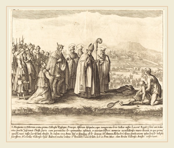 Jacques Callot, French (1592-1635), The Miracle of Saint Mansuy, etching