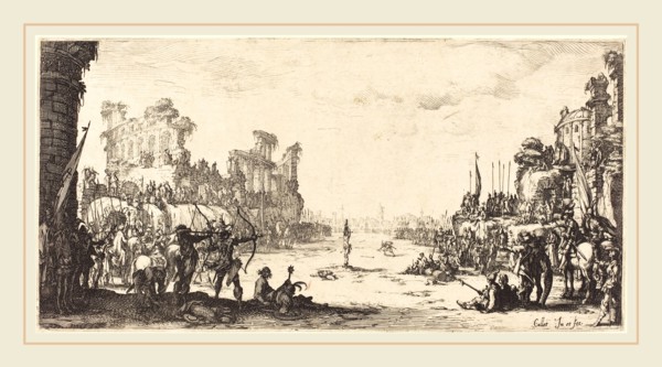 Jacques Callot, French (1592-1635), The Ordeal by Arrows (Saint Sebastian), c. 1632-1633, etching