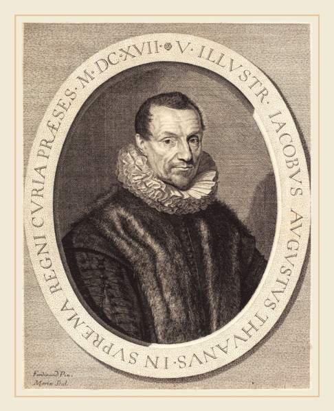 Jean Morin after Louis Elle I, French (c. 1600-1650), Jacques Auguste de Thou, etching and
