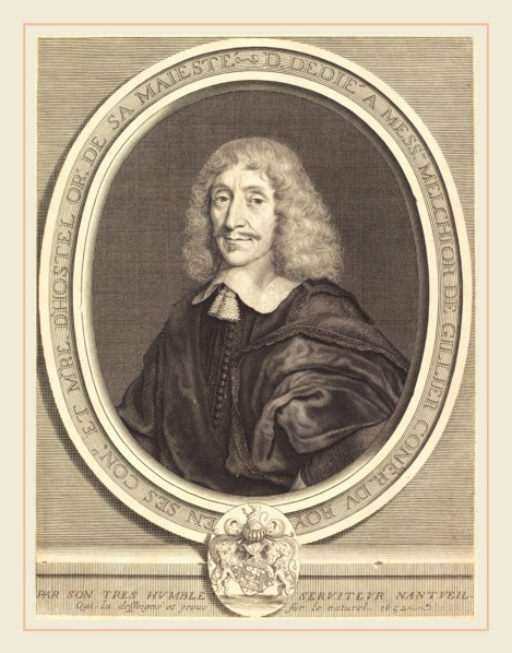 Robert Nanteuil, French (1623-1678), Melchior de Gillier, 1652, engraving