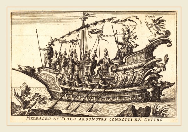 Balthasar Moncornet after Remigio Cantagallina, French (c. 1600-1668), Meleagro et Tideo Argonotes