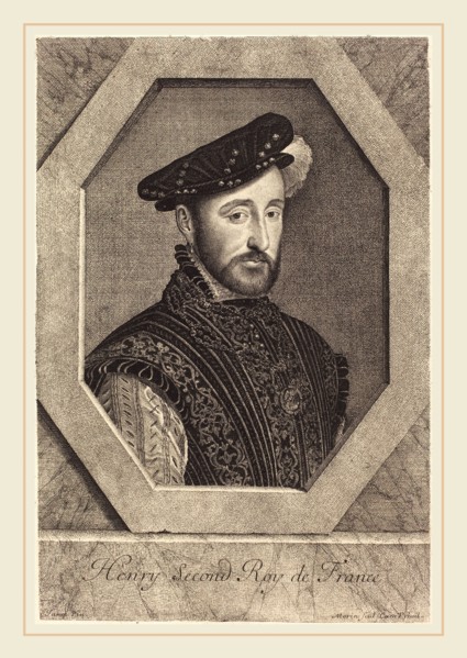 Jean Morin after FranÃ§ois Clouet, French (c. 1600-1650), Henry II, etching, engraving, and
