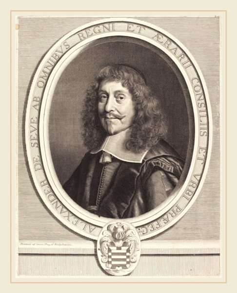Robert Nanteuil, French (1623-1678), Alexander de Seve, 1662, engraving