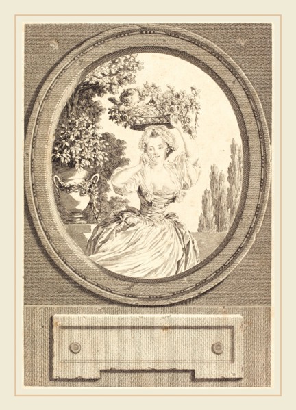 Nicolas Ponce after Pierre-Antoine Baudouin, French (1746-1831), Marton, 1777, etching and