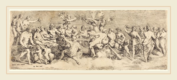 FranÃ§ois Perrier after Raphael, French (1590-1650), The Wedding Feast of Cupid and Psyche, c.