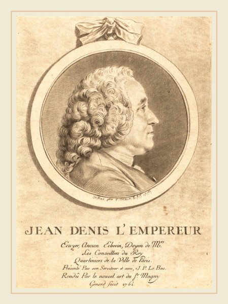 Pierre Gonord after Charles-Nicolas Cochin II, French (active c. 1755-active c. 1761), Jean Denis