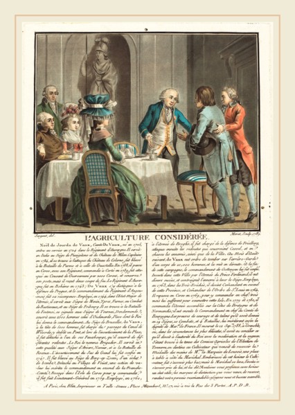 Jean-Baptiste Morret after Antoine-FranÃ§ois Sergent, French (active 1789-1820), L'agriculture