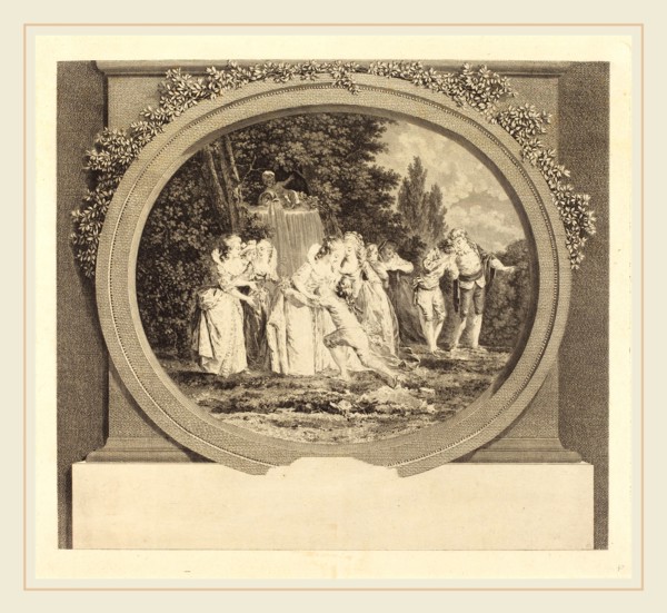 Nicolas Delaunay after Jean-Honoré Fragonard, French (1739-1792), Les Voeux acceptees, probably c.