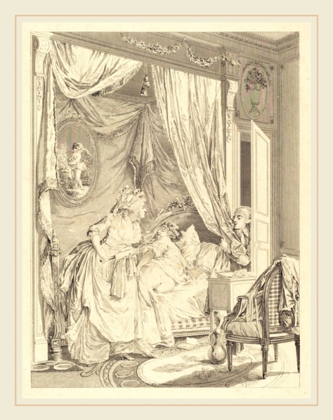 Francois-Nicolas-Barthelemy Dequevauviller after Nicolas Lavreince, French (1745-c. 1807), Le