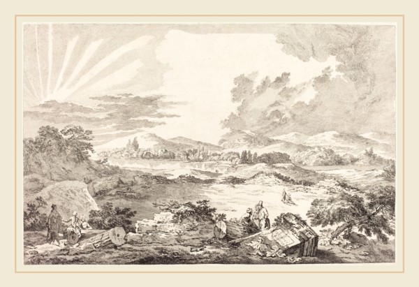 Jacques Philippe LeBas after Julien David Le Roy, French (1707-1783), The Dromos, Athens, 1758,