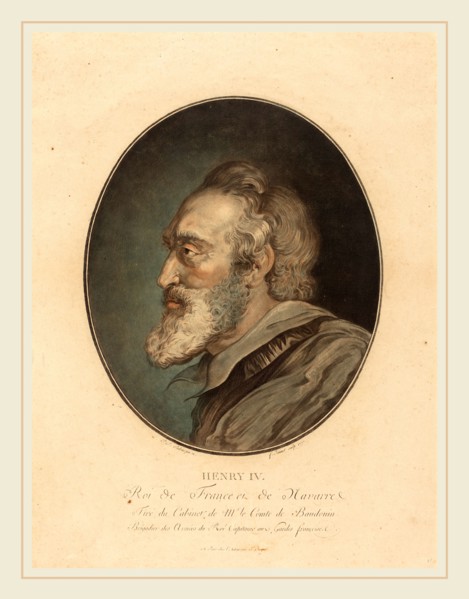 Jean-FranÃ§ois Janinet after Sir Peter Paul Rubens, French (1752-1814), Henry IV, 1777, color