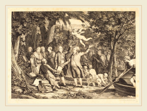 Louis-Joseph Masquelier after Jean-Michel Moreau, French (1741-1811), Mirabeau arrive aux