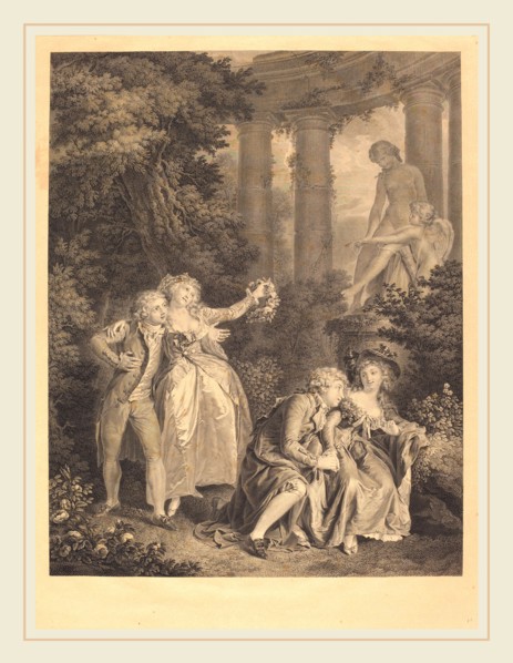 Charles-Clement Bervic after Louis Rolland Trinquesse, French (1756-1822), Le Serment, etching and