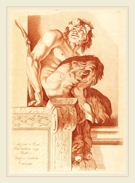 Gilles Demarteau the Elder after René Michel Slodtz after Annibale Carracci, French (1722-1776),