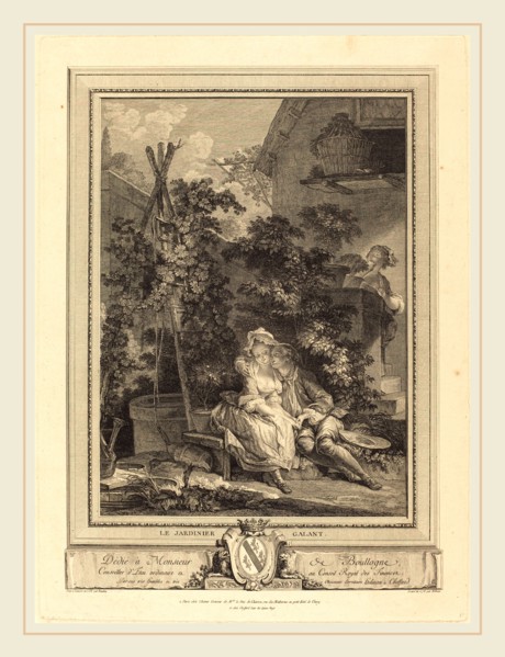 Isidore-Stanislas Helman after Pierre-Antoine Baudouin, French (1743-1806-1810), Le jardinier