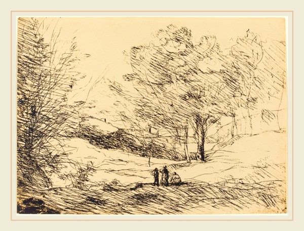 Jean-Baptiste-Camille Corot, French (1796-1875), Souvenir of Lake Maggiore (Souvenir du Lac