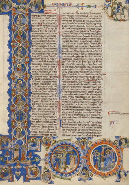 Initial I: Scenes of the Creation of the World and the Life of C