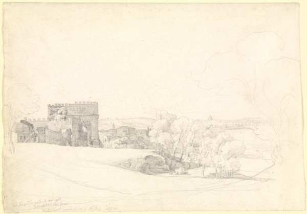 Via Appia Antica with the Tomb of Cecilia Metella