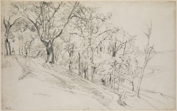 Forest in Boisrémond (recto),  Cottage in a Forest (verso)