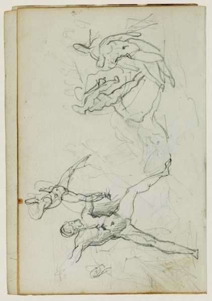 Studies of nude men in combat