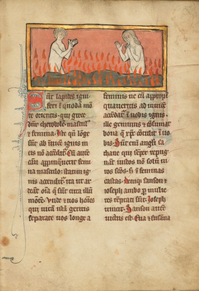 A Man and a Woman Among Burning Stones