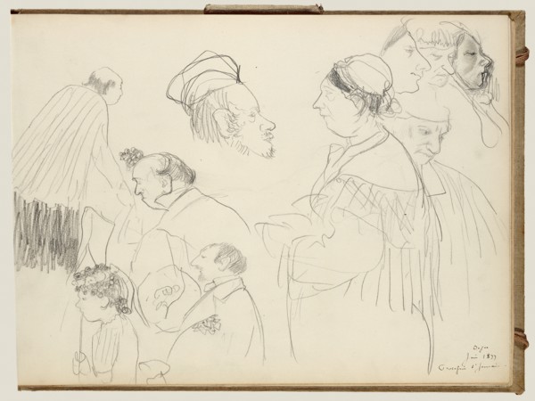 Sketches of Figures at a Funeral