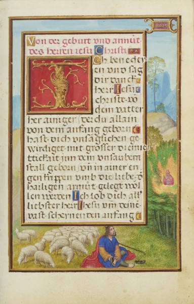 Border with Moses and the Burning Bush