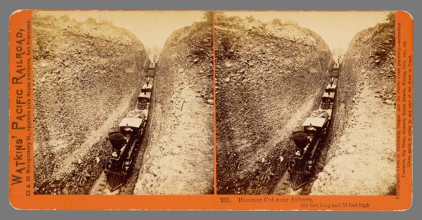 Bloomer Cut near Auburn, 800 feet long and 63 feet high.
