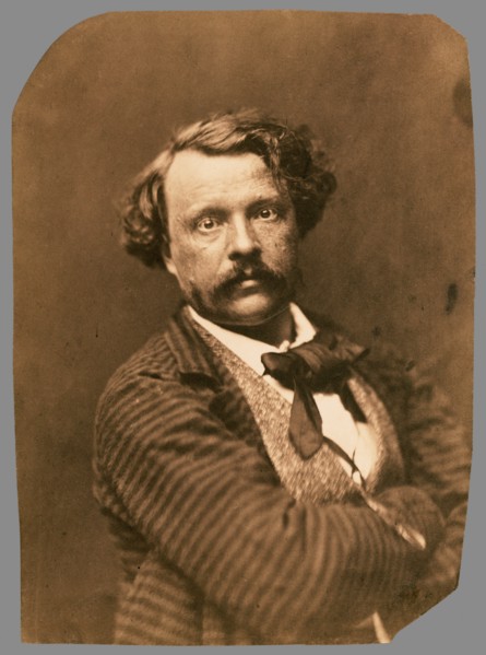 [Self portrait in striped coat, Félix Nadar]