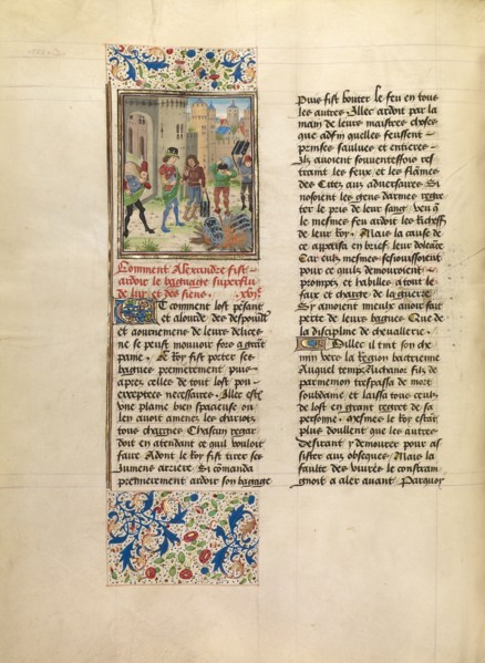Alexander Orders the Destruction of His Army's Excess Baggage
